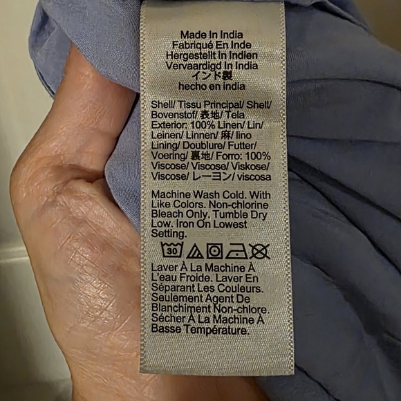 J. Crew Blue Maxi A-Line Skirt Resort Wear - Picture 5 of 7